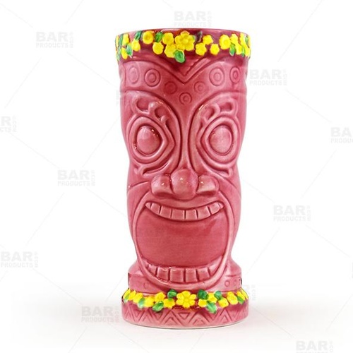 Pink Flower Goddess Ceramic Tiki Mug 355ml