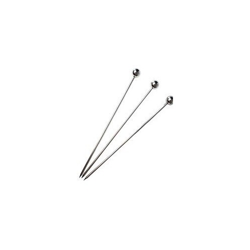 Ball-Top Cocktail Picks [Set of 10] - Stainless Steel