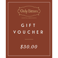 Only Bitters Gift Voucher $30