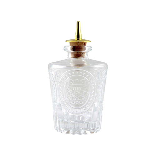 BarConic: Antique Bitters Bottle [120ml] with Gold Plated Dasher