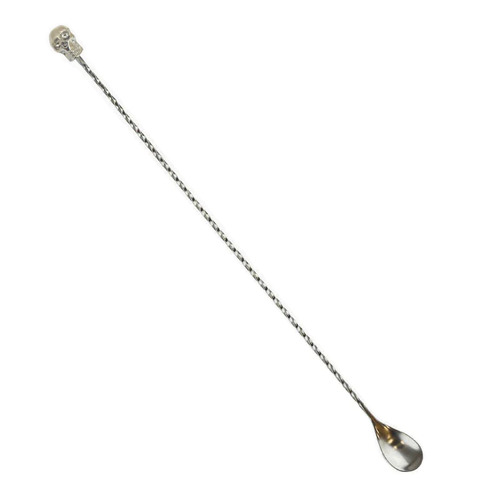 BarConic: Skull Bar Spoon 40cm - Stainless Steel