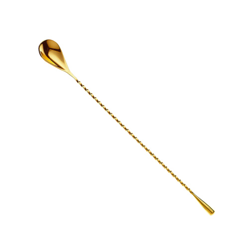 Barfly: Teardrop Bar Spoon [30cm] - Gold Plated