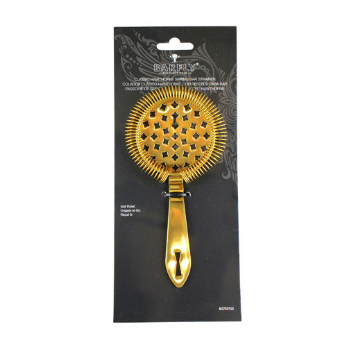 Barfly: Classic Hawthorne Strainer - Gold Plated