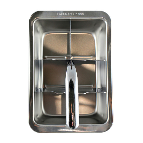 RSVP: Large Stainless Steel Ice Cube Tray - Retro Style