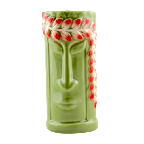 Green Lei Ceramic Tiki Mug 414ml
