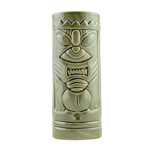 Mean Green Ceramic Tiki Mug 325ml