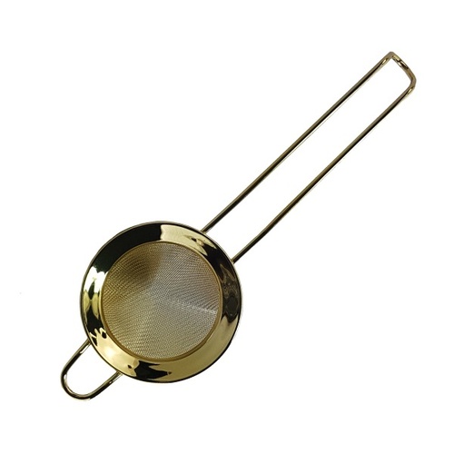 Bar Staple: Conical Fine Mesh Strainer - Gold 77mm