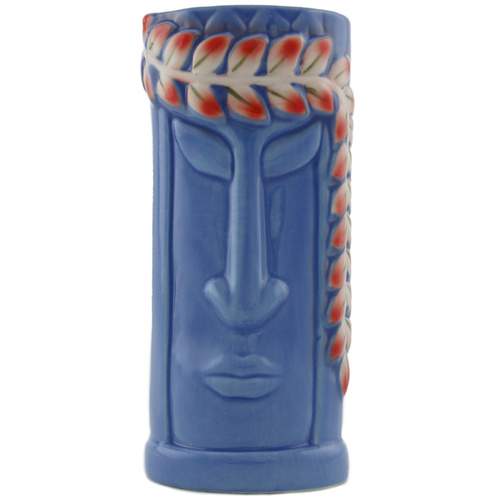 Blue Lei Ceramic Tiki Mug 400ml