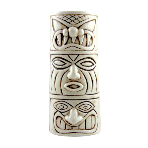 Totem White Ceramic Tiki Mug 520ml