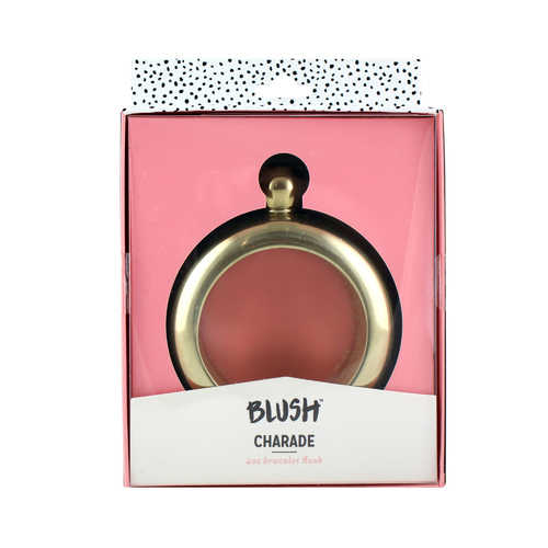 Blush Charade: Gold Plated Bracelet Flask