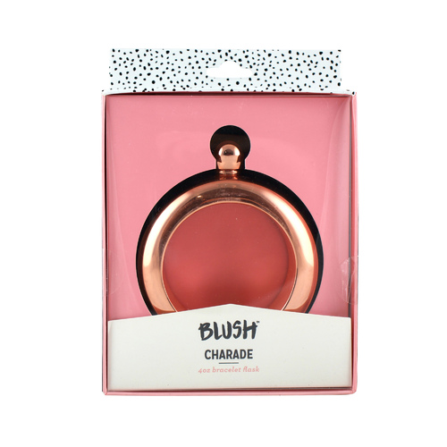 Blush Charade: Rose Gold Plated Bracelet Flask