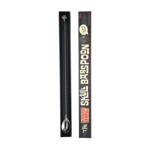 Skull Barspoon - Gunmetal Black - 33cm