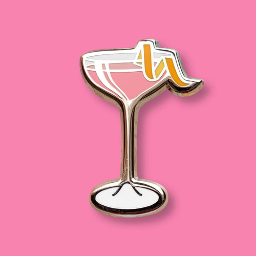 Cocktail Critters Cosmopolitan Pin