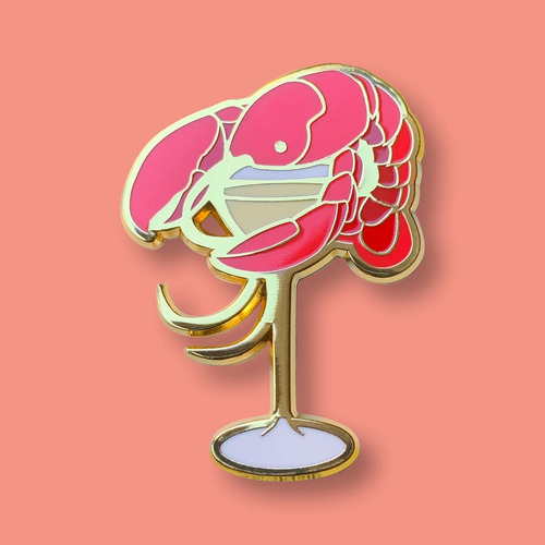 Cocktail Critters Lobster x Lemon Drop Pin