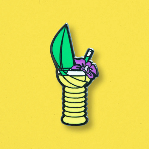 Cocktail Critters Pearl Diver Pin