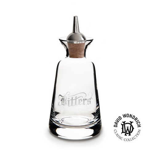 Finewell Bitters Bottle Gothic Style 90ml - Bitters/Silver plated dasher top