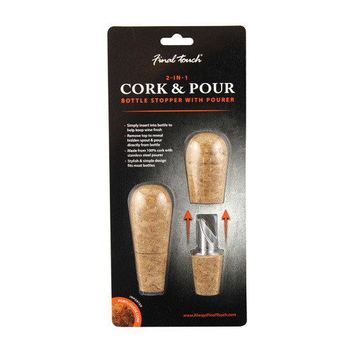 Final Touch: 2-in-1 Cork & Pour Set