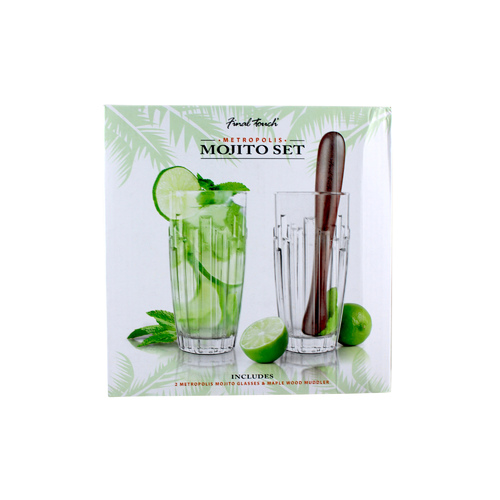 Final Touch: Metropolis Mojito Glass Set
