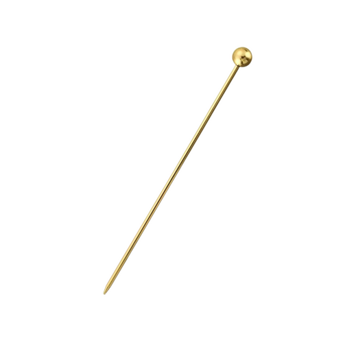Ball-Top Cocktail Picks [Set of 10] - Gold