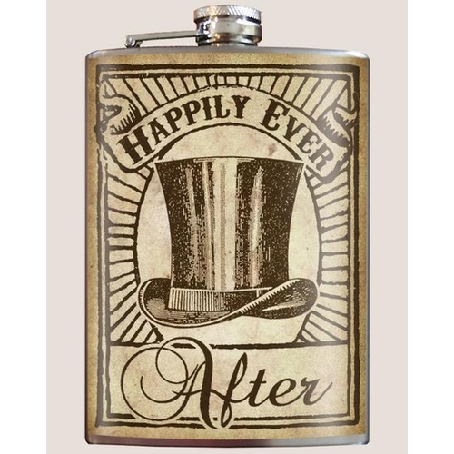 Trixie & Milo Flask - Happily Groom (Top Hat)