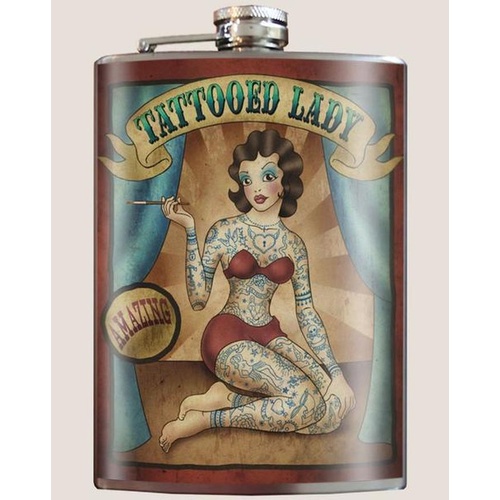 Trixie & Milo Flask - Tattooed Lady