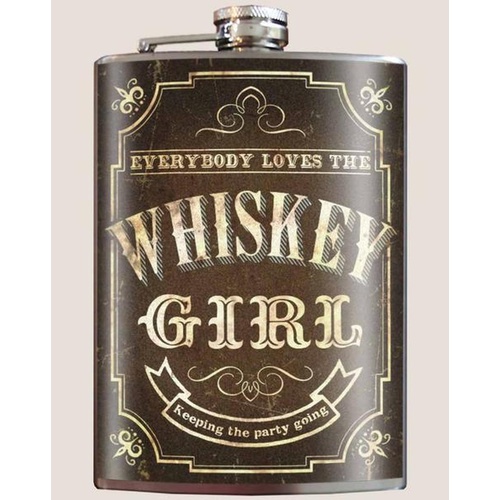 Trixie & Milo Flask - Whiskey Girl