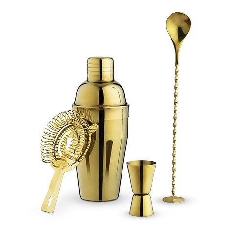 TRUE: Crown Gold Barware Set