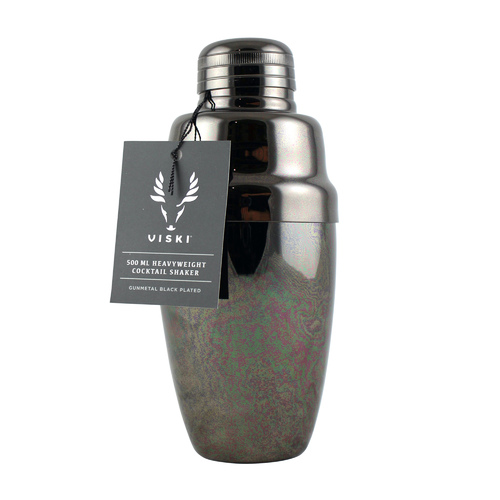 Viski: Heavyweight 3-Piece Shaker - Gunmetal Black