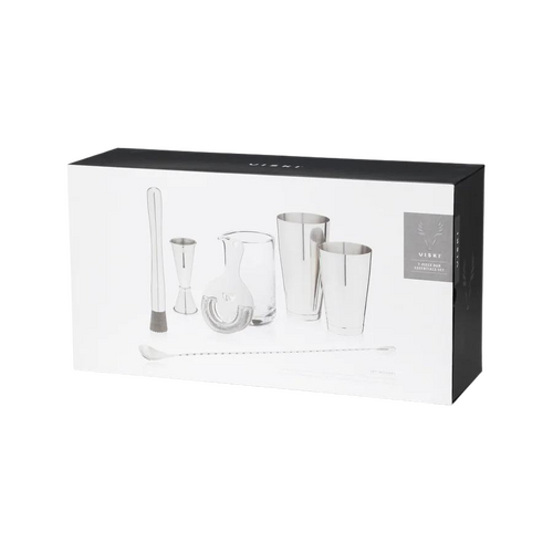 Viski 7-Piece Bar Essentials Set - Stainless Steel