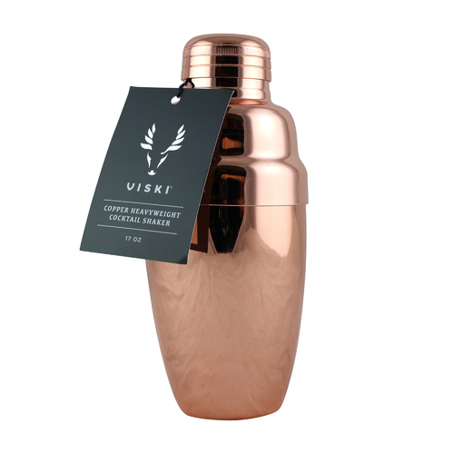 Viski: Heavyweight 3-Piece Shaker - Copper Plated