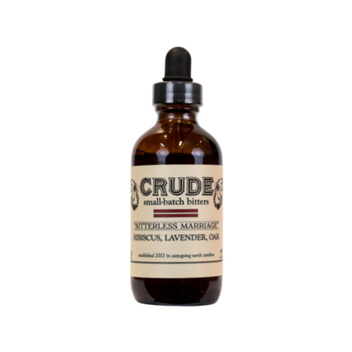 Crude "BITTERLESS MARRIAGE" Bitters (Hibiscus, Lavender, Oak) 120ml