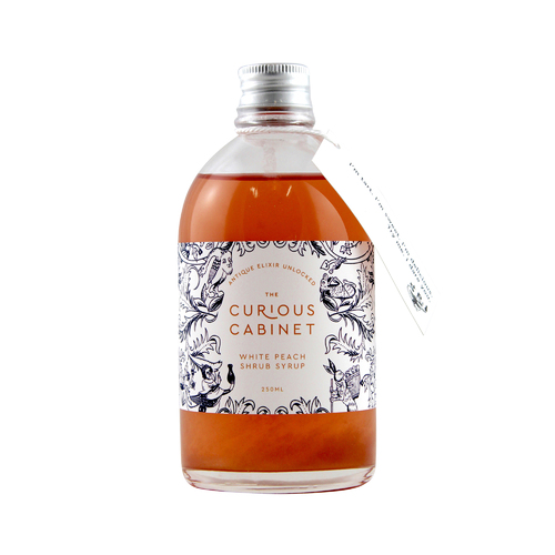 The Curious Cabinet White Peach Shrub 250ml