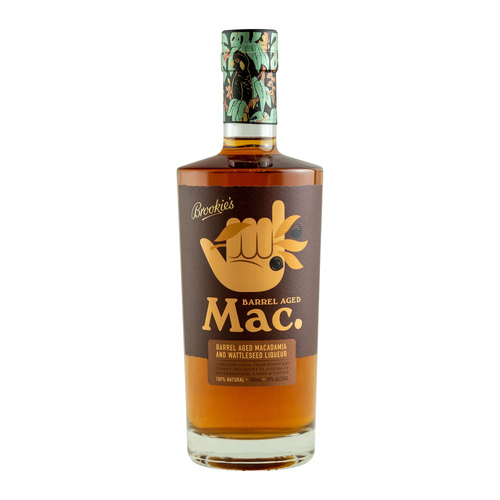 Brookie's Barrel-Aged Mac. Macadamia & Wattleseed Liqueur 700ml