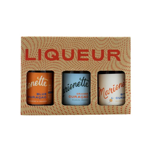 Marionette Liqueur Curacao Trio [3 x 50ml Mini]
