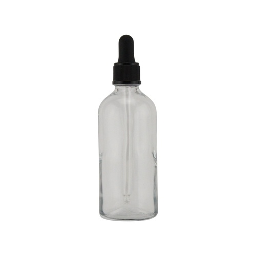 Cocktail Bitters Clear Glass Dropper Bottle - 100ml
