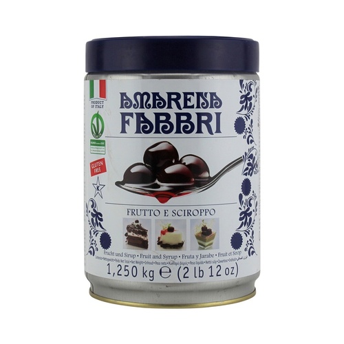 Amarena Fabbri Cherries in Syrup 1.25kg Tin