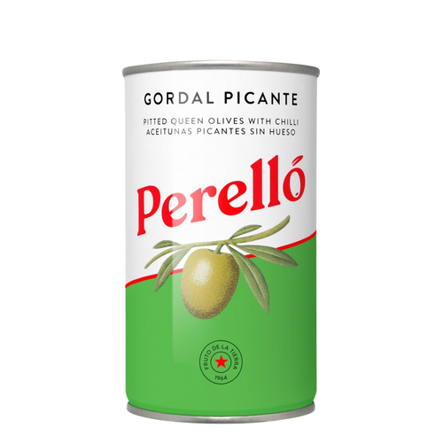 Perello Pitted Gordal Olives with Chilli 350g
