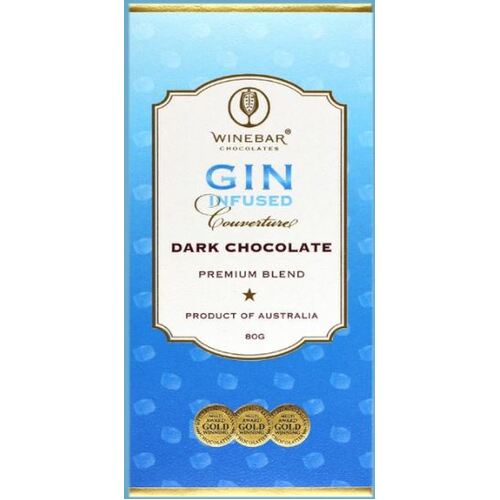 WineBar Gin Infused Dark Chocolate 80g